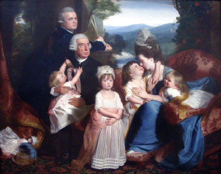 John Singleton Copley Portrait of the Copley family oil painting image